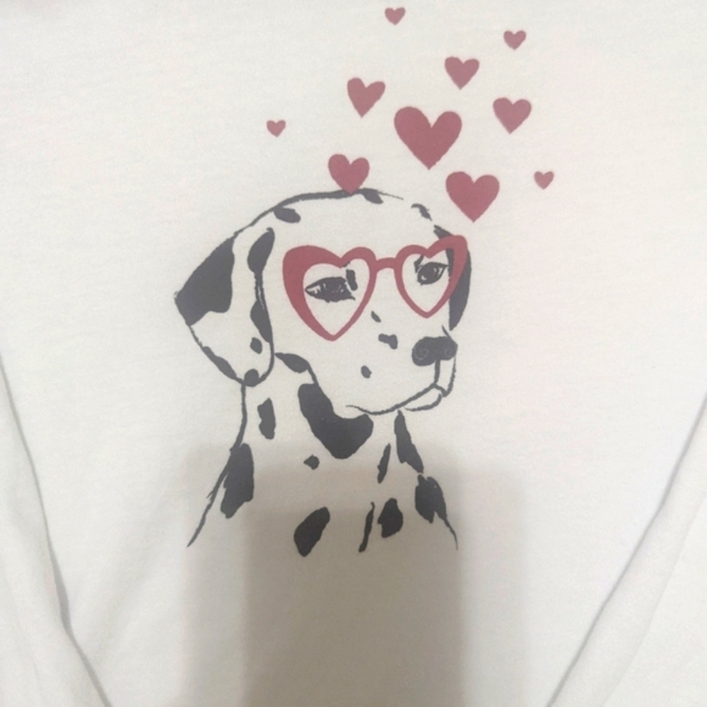 Crewcuts Long Sleeve Dalmatian Tee White and Black